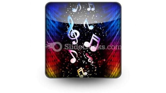 Party Colorful Waves Ppt Icon For Ppt Templates And Slides S