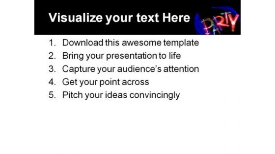 Party Entertainment PowerPoint Themes And PowerPoint Slides 0511