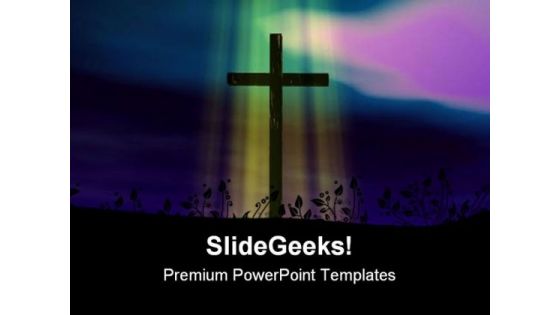 Pastel Cross Religion PowerPoint Templates And PowerPoint Backgrounds 0211