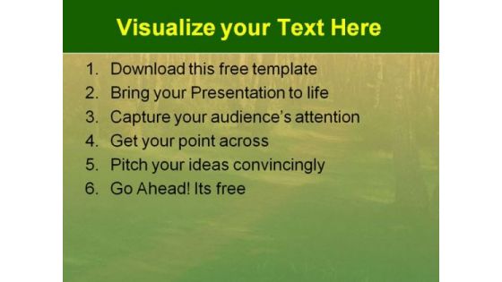 Forest Path PowerPoint Template