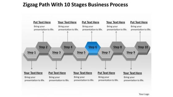 Path With 10 Stages Business Process Ppt Non Profit Plan Sample PowerPoint Templates