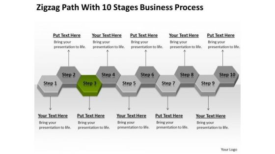 Path With 10 Stages Business Process Ppt Plan Company Description PowerPoint Slides