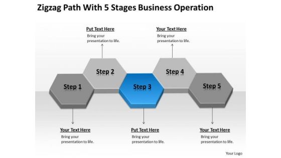 Path With 5 Stages Business Operation Ppt Plan Sample PowerPoint Slides