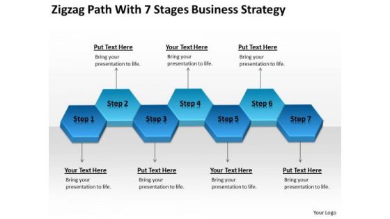 Path With 7 Stages Business Plan And Strategy Ppt PowerPoint Templates