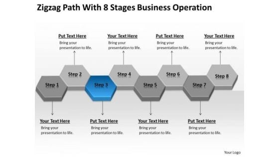 Path With 8 Stages Business Operation Ppt How To Structure Plan PowerPoint Templates