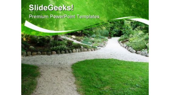 Pathway Nature PowerPoint Templates And PowerPoint Backgrounds 0811