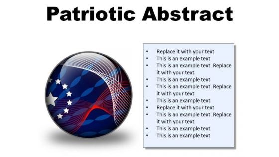 Patriotic Abstract Americana PowerPoint Presentation Slides C