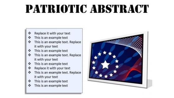 Patriotic Abstract Americana PowerPoint Presentation Slides F