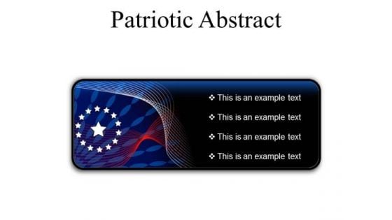 Patriotic Abstract Americana PowerPoint Presentation Slides R
