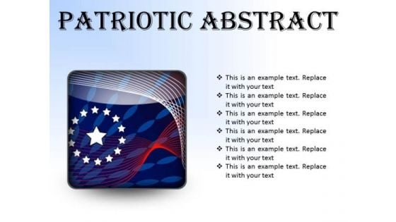 Patriotic Abstract Americana PowerPoint Presentation Slides S
