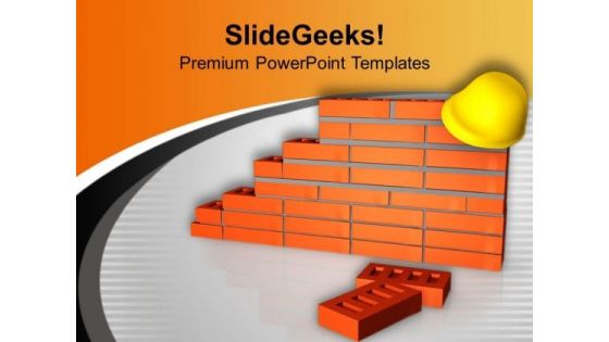 Pay Attention On Construction Site PowerPoint Templates Ppt Backgrounds For Slides 0613