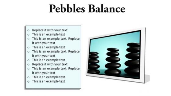 Pebbles Balance Metaphor PowerPoint Presentation Slides F