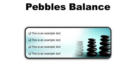 Pebbles Balance Metaphor PowerPoint Presentation Slides R