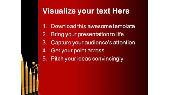 Pencil Graph Success PowerPoint Themes And PowerPoint Slides 0411