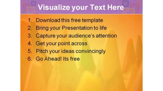 Beautiful Pencil Color Kids PowerPoint Template
