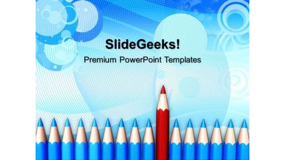 Pencils Be Different Education PowerPoint Templates And PowerPoint Themes 1012 Pencils Be Different Education PowerPoint Templates And PowerPoint Themes 1012