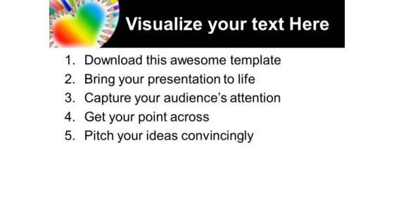 Pencils Heart Education PowerPoint Templates And PowerPoint Themes 0612