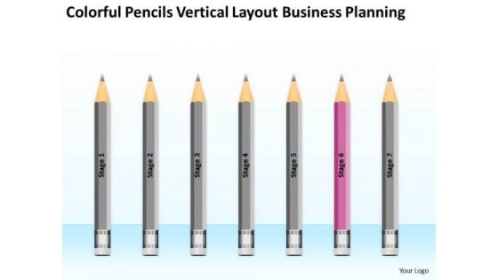 Pencils Vertical Layout Business Planning Ppt Outlines Free PowerPoint Templates