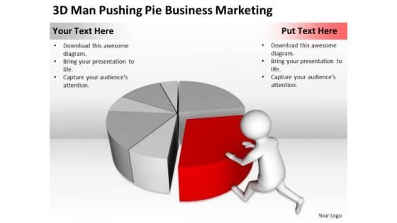 People Business Pie PowerPoint Templates Free Download Marketing