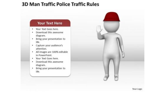 People In Business Man Traffic Police Rules PowerPoint Templates Ppt Backgrounds For Slides