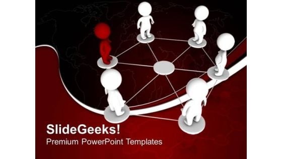 People Networking Leadership PowerPoint Templates And PowerPoint Themes 0612