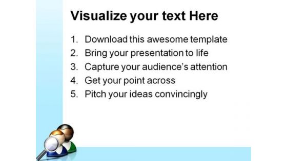 People Search Icon Business PowerPoint Themes And PowerPoint Slides 0811