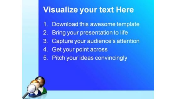 People Search Icon Business PowerPoint Themes And PowerPoint Slides 0811