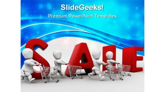 People Shopping Sales PowerPoint Templates And PowerPoint Backgrounds 0711