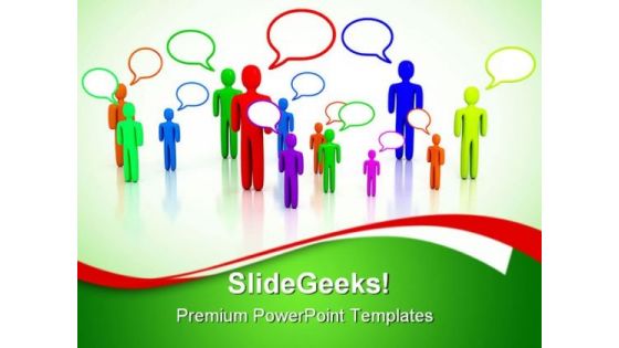 People Talking Communication PowerPoint Templates And PowerPoint Backgrounds 0311