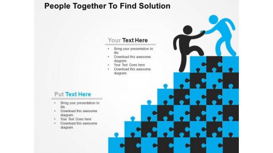 People Together To Find Solution PowerPoint Template People Together To Find Solution PowerPoint Template