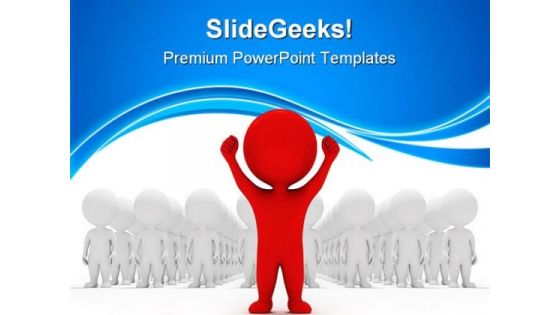 People Volunteers Leadership PowerPoint Templates And PowerPoint Backgrounds 0411