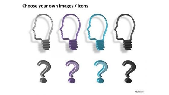 People With Questions PowerPoint Clipart Slides
