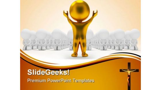 People Worship Religion PowerPoint Themes And PowerPoint Slides 0511