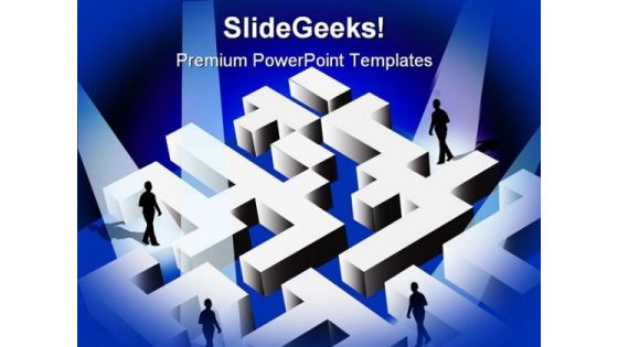 Peoples In Labyrinth Metaphor PowerPoint Themes And PowerPoint Slides 0811 Peoples In Labyrinth Metaphor PowerPoint Themes And PowerPoint Slides 0811