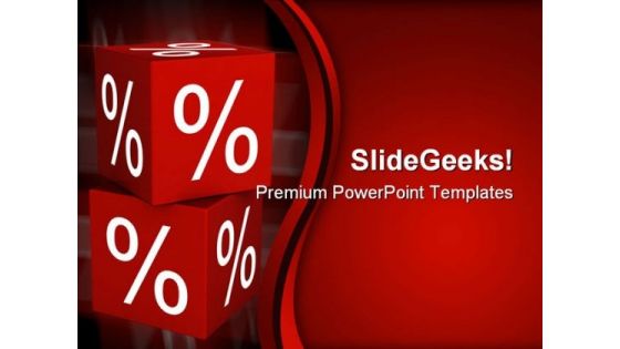 Percent Cube Finance PowerPoint Templates And PowerPoint Backgrounds 0211