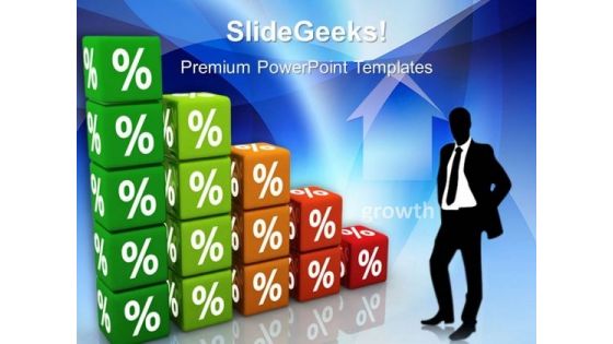 Percent Graph Marketing PowerPoint Templates And PowerPoint Themes 0512