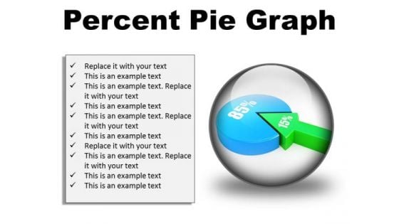 Percent Pie Graph Business PowerPoint Presentation Slides C