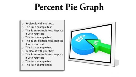 Percent Pie Graph Business PowerPoint Presentation Slides F