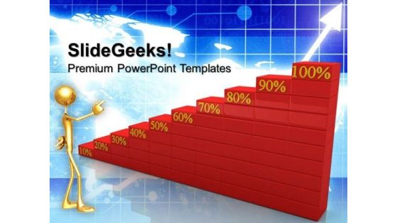 Percentage Graph Marketing PowerPoint Templates And PowerPoint Themes 0612