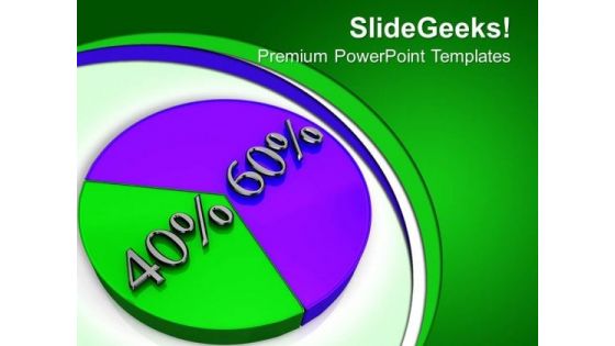 Percentage Of Pie Chart Marketing PowerPoint Templates Ppt Backgrounds For Slides 0113