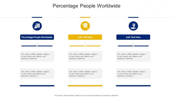 Percentage People Worldwide In Powerpoint And Google Slides Cpb