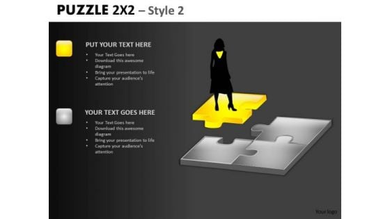 Perfect Woman For Job Puzzle PowerPoint Slide And Editable Ppt Templates