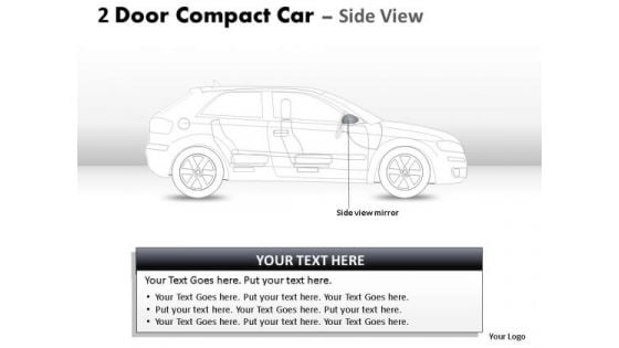 Performance 2 Door Blue Car Side PowerPoint Slides And Ppt Diagram Templates