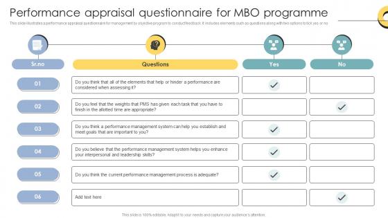 Performance Appraisal Questionnaire For Mbo Programme Skill Enhancement Performance Performance Appraisal Questionnaire For Mbo Programme Skill Enhancement Performance