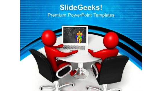 Person At Round Table Business PowerPoint Templates And PowerPoint Themes 0712