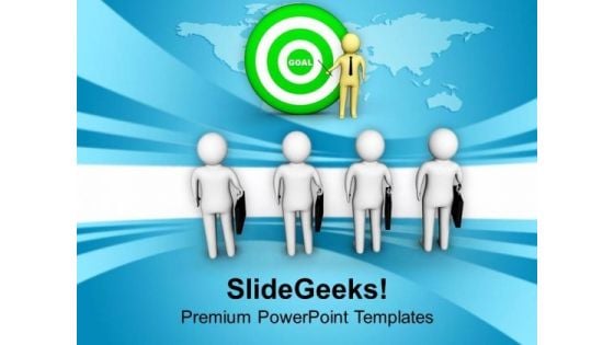 Person Explaining Business Goal PowerPoint Templates Ppt Backgrounds For Slides 0713