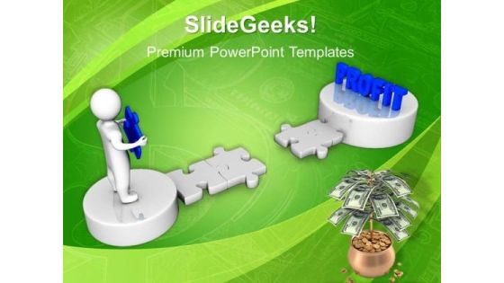 Person Holding Solution Puzzle Business PowerPoint Templates And PowerPoint Themes 1012