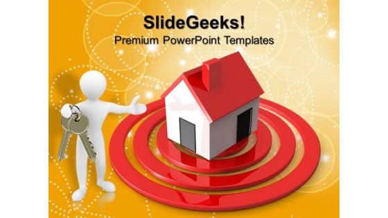 Person Home Target Business PowerPoint Templates And PowerPoint Themes 0712