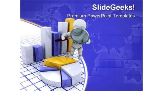Person Inspecting Pie Chart Business PowerPoint Templates And PowerPoint Backgrounds 0711 Person Inspecting Pie Chart Business PowerPoint Templates And PowerPoint Backgrounds 0711