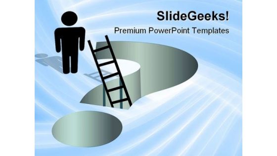 Person Needs Help Metaphor PowerPoint Themes And PowerPoint Slides 0811